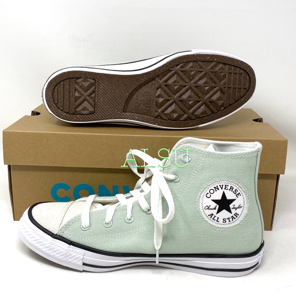 Converse Ctas Green Oxigen Women’s Sneakers - Picture 3 of 7